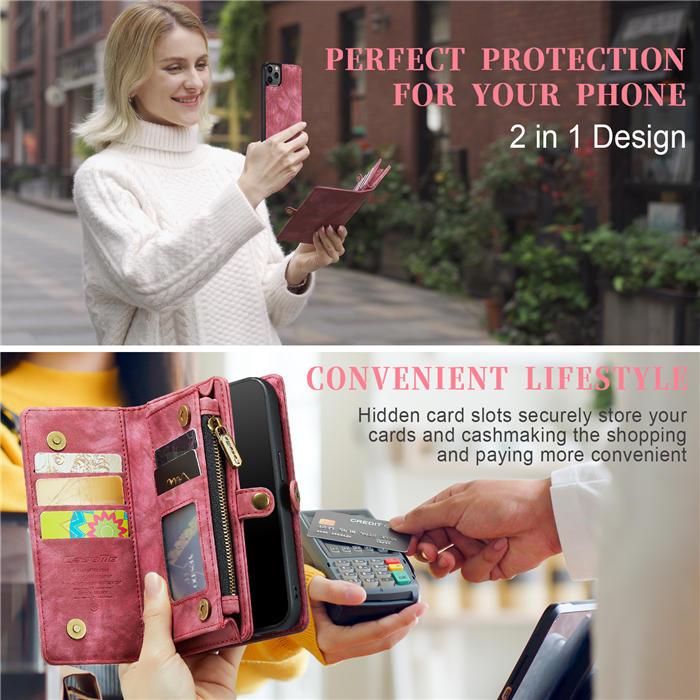 CaseMe iPhone 11 Pro Wallet Case with Wrist Strap