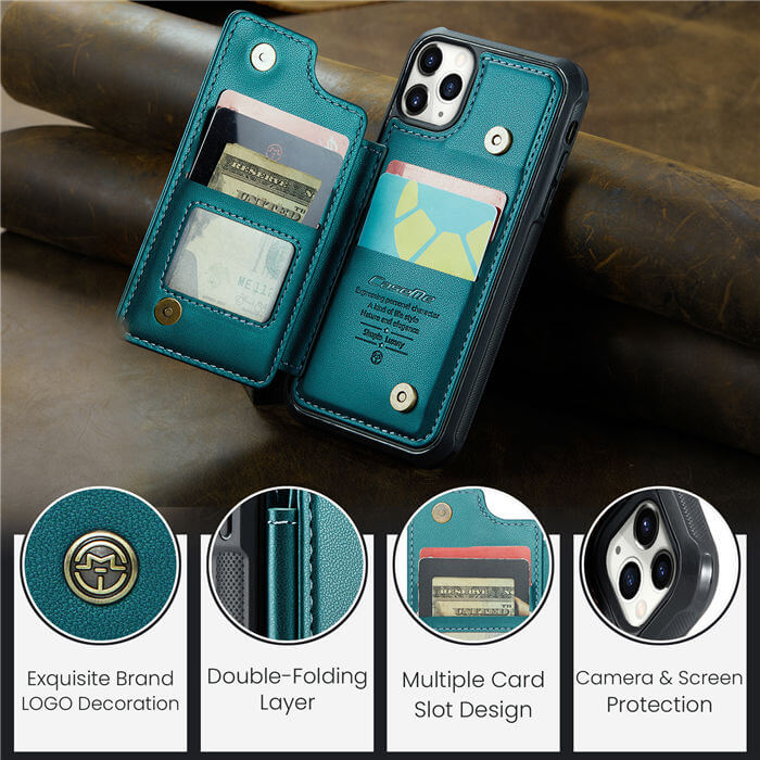 CaseMe iPhone 11 Pro RFID Blocking Card Holder Case