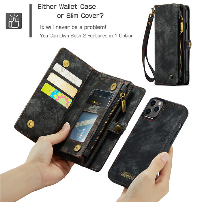 CaseMe iPhone 11 Pro Max Wallet Case with Wrist Strap