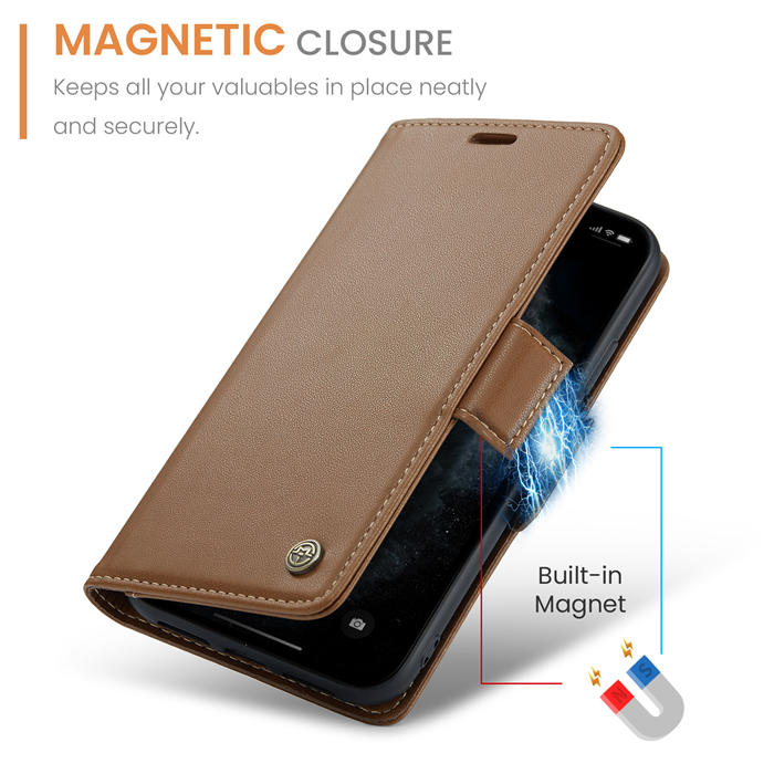 CaseMe iPhone 11 Pro Max Wallet RFID Blocking Magnetic Buckle Case