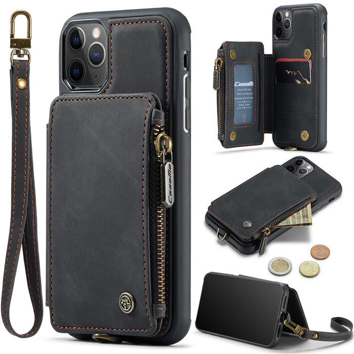 CaseMe iPhone 11 Pro Max Wallet RFID Blocking Case Black