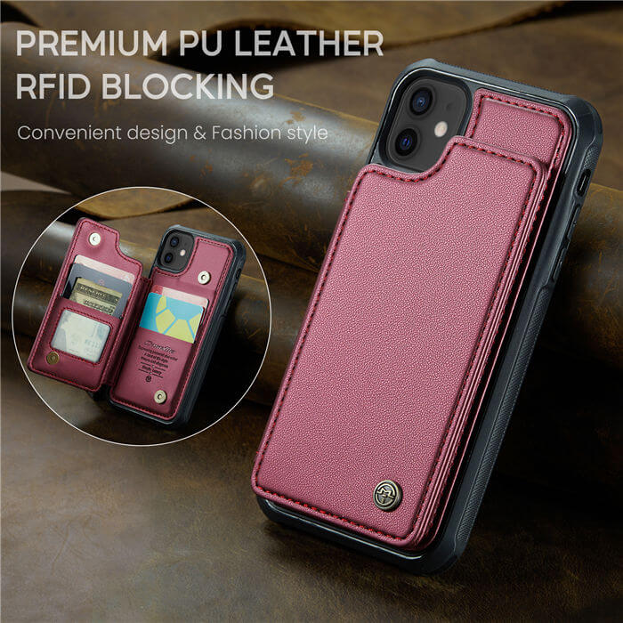 CaseMe iPhone 12/12 Pro RFID Blocking Card Holder Case