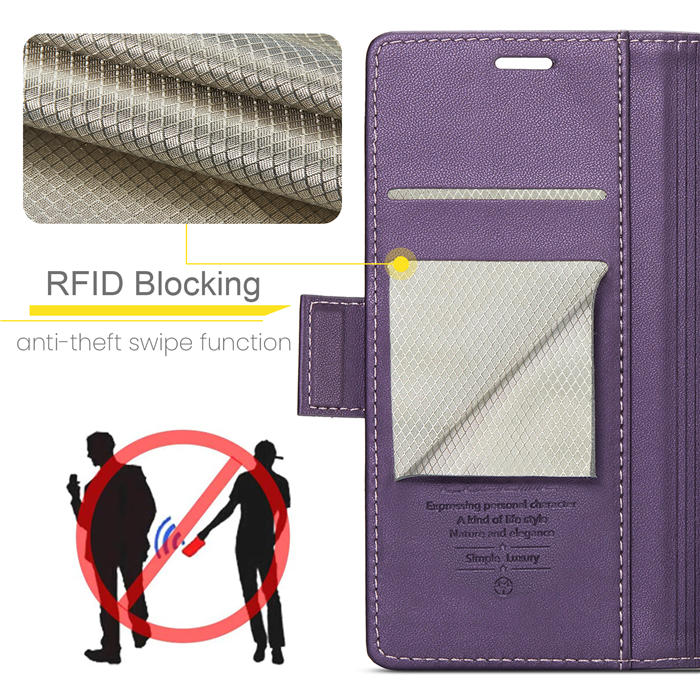 CaseMe iPhone 12 Mini Wallet RFID Blocking Magnetic Buckle Case