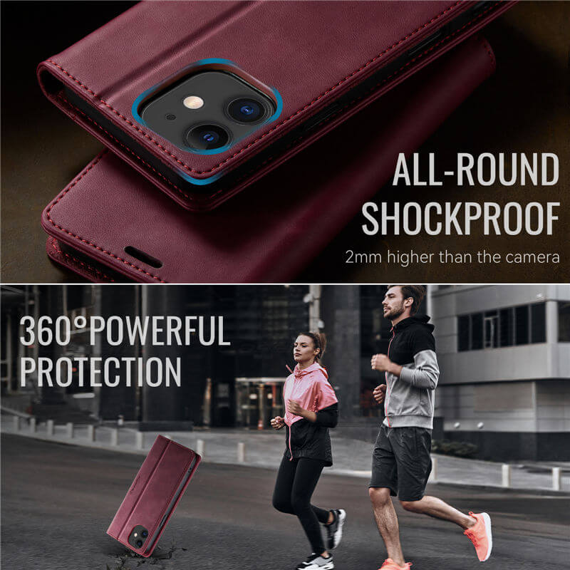 CaseMe iPhone 12 Mini Magnetic Wallet Case with RFID Protection