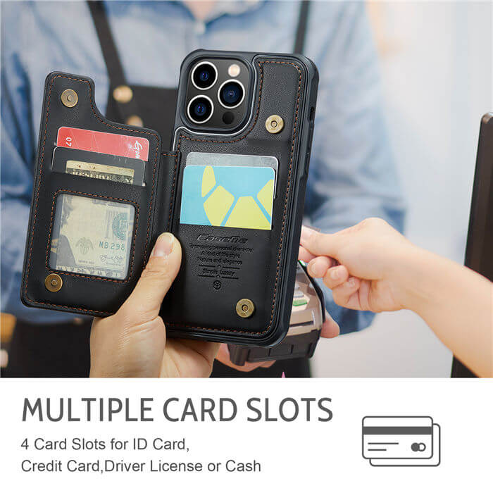 CaseMe iPhone 13 Pro RFID Blocking Card Holder Case