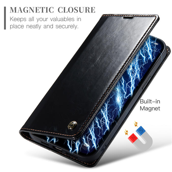 CaseMe iPhone 13 Pro Max Wallet Kickstand Magnetic Flip Case