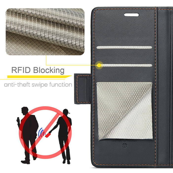 CaseMe iPhone 13 Pro Max Wallet RFID Blocking Magnetic Buckle Case