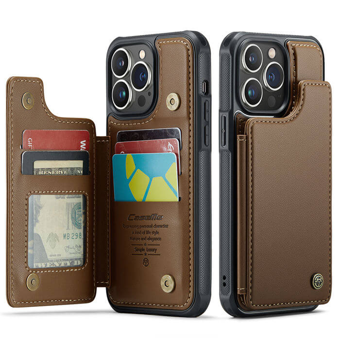 CaseMe iPhone 13 Pro Max RFID Blocking Card Holder Case