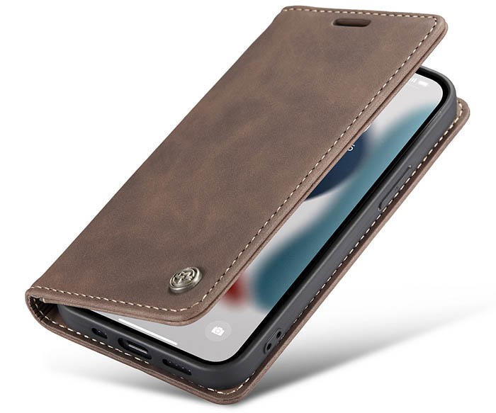 CaseMe iPhone 13 Pro Max Wallet Kickstand Magnetic Flip Leather Case