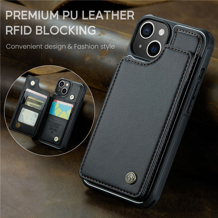 CaseMe iPhone 14 RFID Blocking Card Holder Case