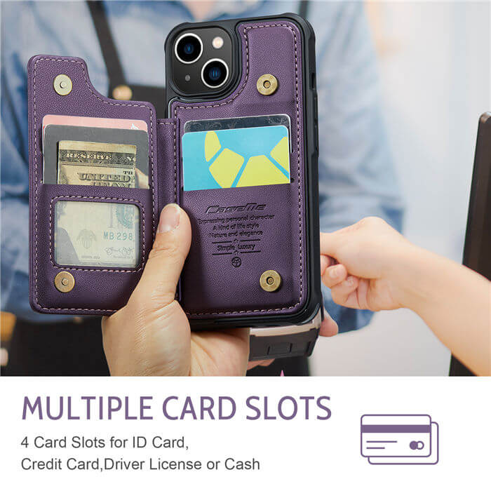 CaseMe iPhone 14 RFID Blocking Card Holder Case