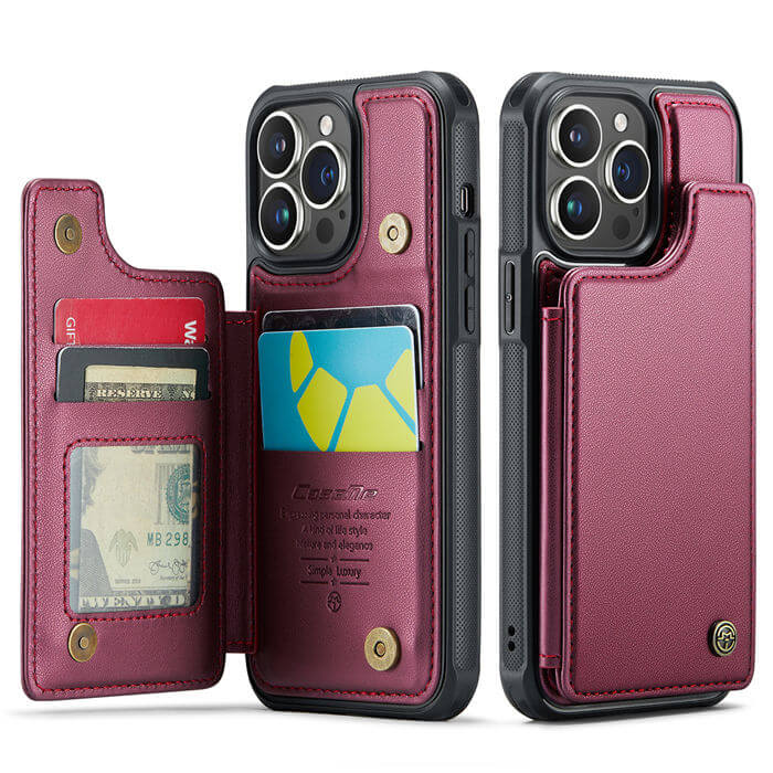 CaseMe iPhone 14 Pro RFID Blocking Card Holder Case