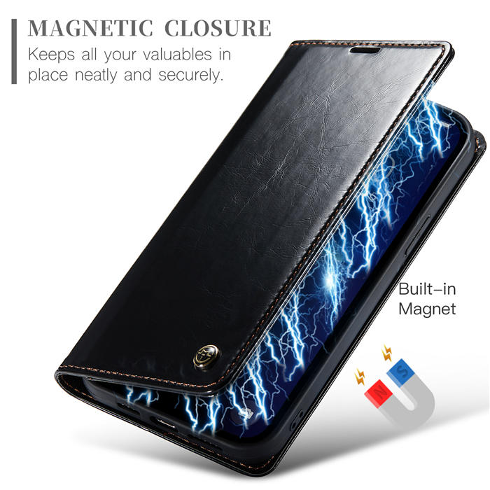 CaseMe iPhone 14 Pro Max Wallet Kickstand Magnetic Flip Case