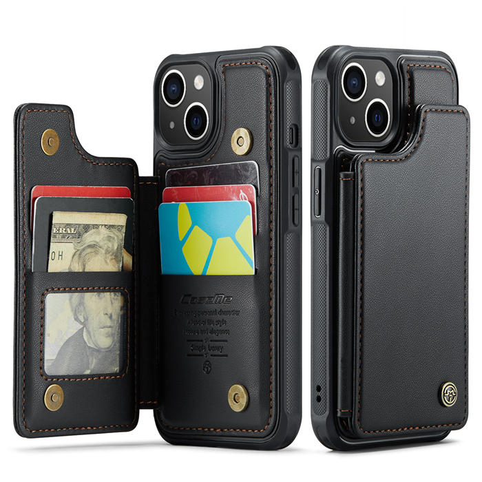 CaseMe iPhone 15 Plus RFID Blocking Card Holder Case