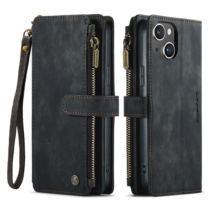 CaseMe iPhone 15 Plus Wallet Case with Wrist Strap