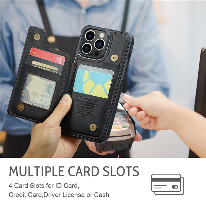 CaseMe iPhone 15 Pro RFID Blocking Card Holder Case