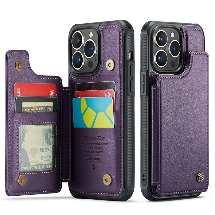 CaseMe iPhone 15 Pro Max RFID Blocking Card Holder Case