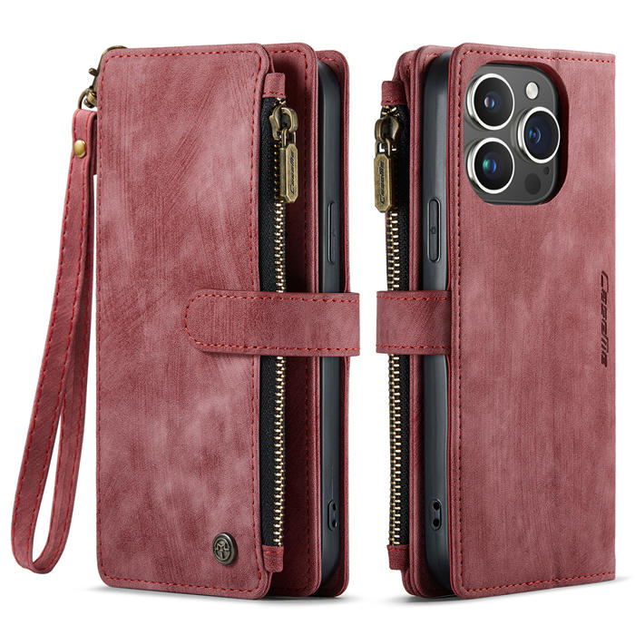 CaseMe iPhone 15 Pro Max Wallet Case with Wrist Strap