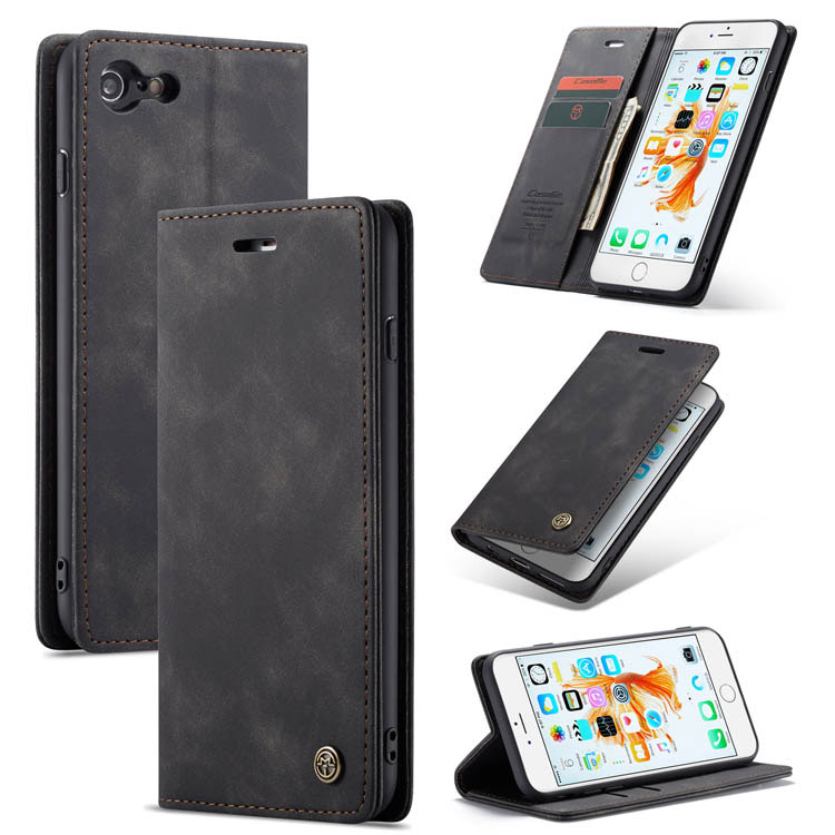 CaseMe iPhone 6 Plus/6s Plus Wallet Magnetic Stand Case Black - Click Image to Close