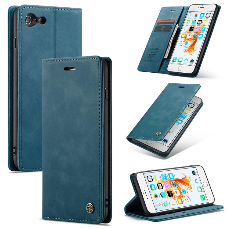 CaseMe iPhone 6 Plus/6s Plus Wallet Magnetic Stand Case Blue