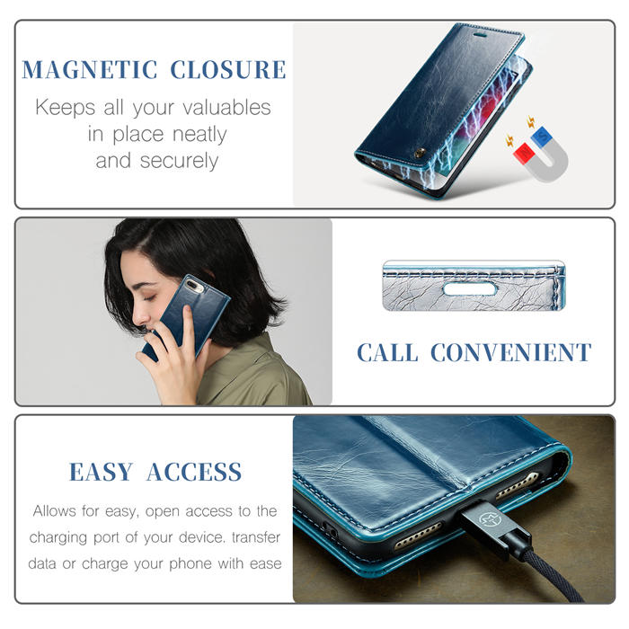 CaseMe iPhone 7 Plus/8 Plus Wallet Kickstand Magnetic Flip Case