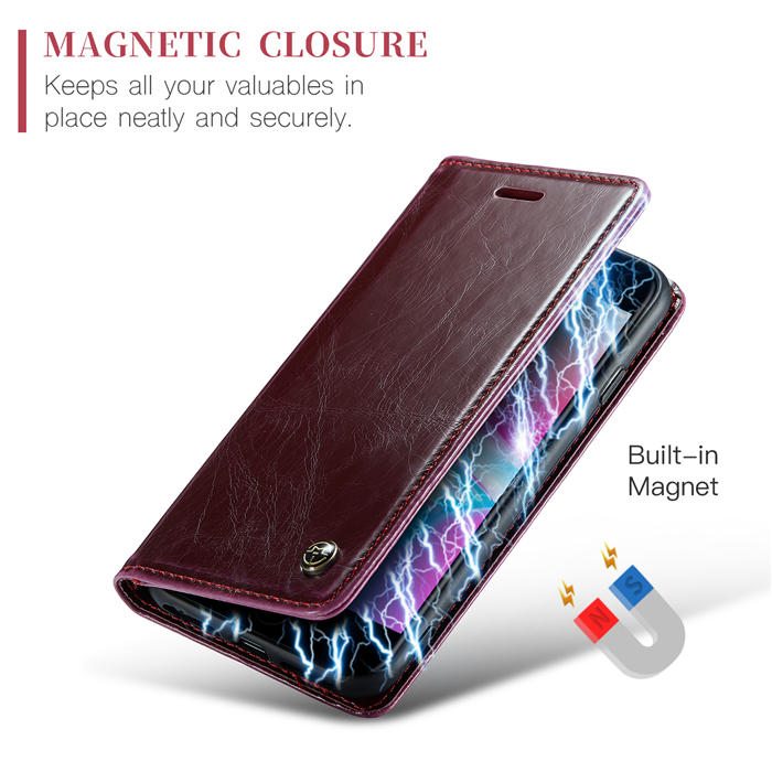 CaseMe iPhone SE 2020/iPhone SE 2022 Wallet Kickstand Magnetic Flip Case