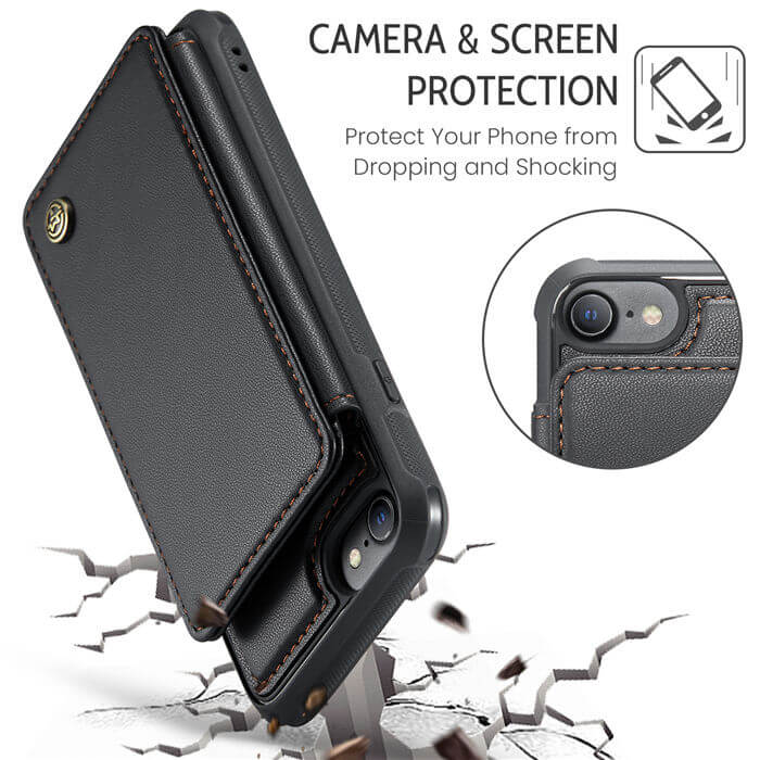 CaseMe iPhone 7/8/SE 2020/SE 2022 RFID Blocking Card Holder Case