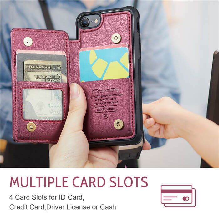 CaseMe iPhone 7/8/SE 2020/SE 2022 RFID Blocking Card Holder Case