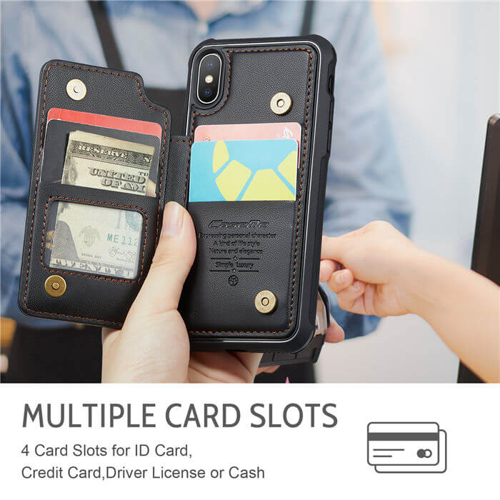 CaseMe iPhone X/XS RFID Blocking Card Holder Case