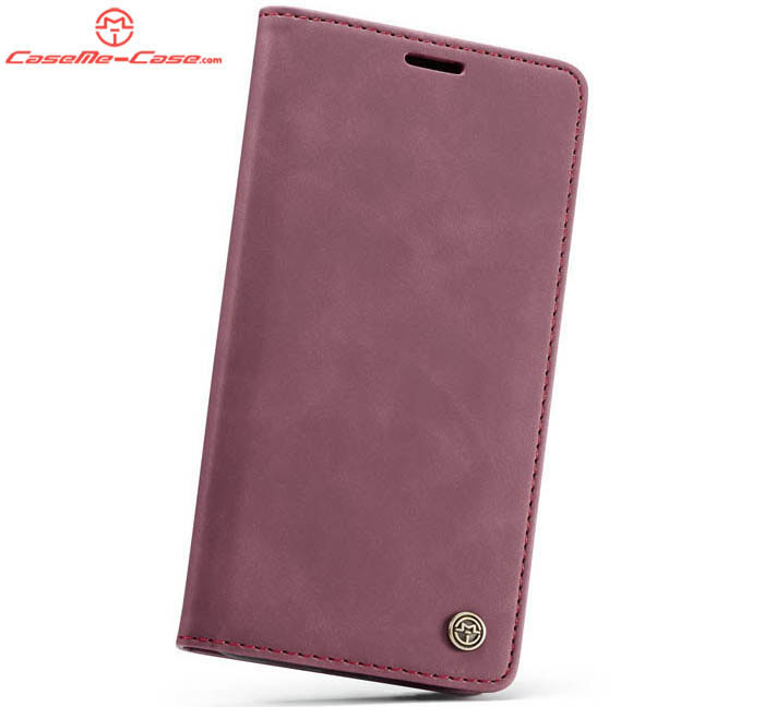CaseMe iPhone XS Retro Wallet Kickstand Magnetic Flip Leather Case