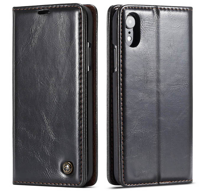 CaseMe iPhone XR Wallet Magnetic Flip Stand Leather Case