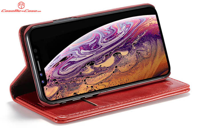 CaseMe iPhone XR Wallet Magnetic Flip Stand Leather Case