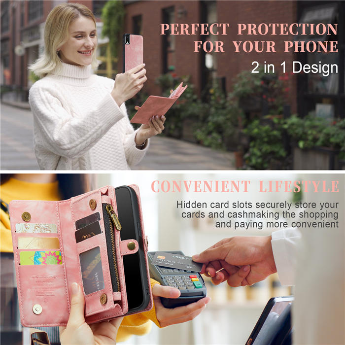 CaseMe iPhone XR Wallet Case with Wrist Strap