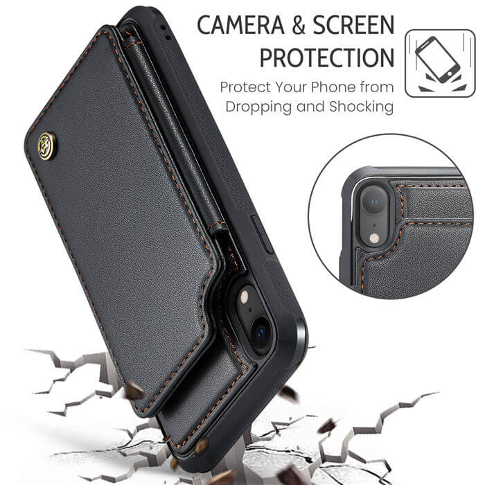 CaseMe iPhone XR RFID Blocking Card Holder Case