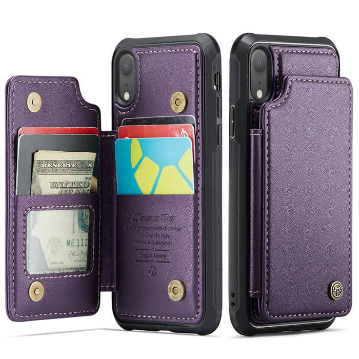 CaseMe iPhone XR RFID Blocking Card Holder Case