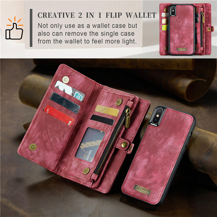 CaseMe iPhone X Wallet Case with Wrist Strap