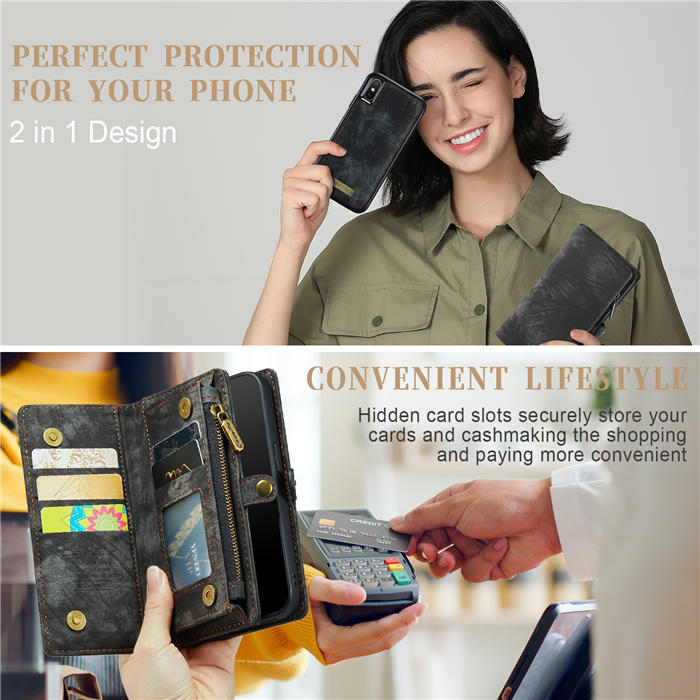 CaseMe iPhone XS Max Wallet Case with Wrist Strap
