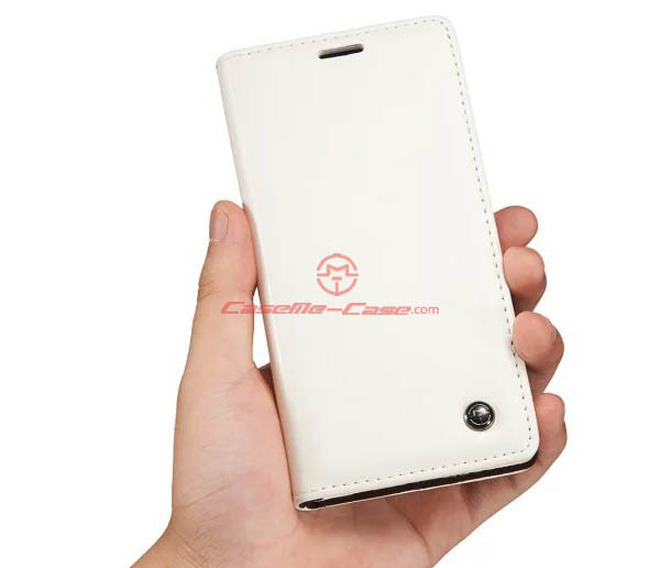 CaseMe Sony Xperia Z5 Magnetic Flip Leather Wallet Case White