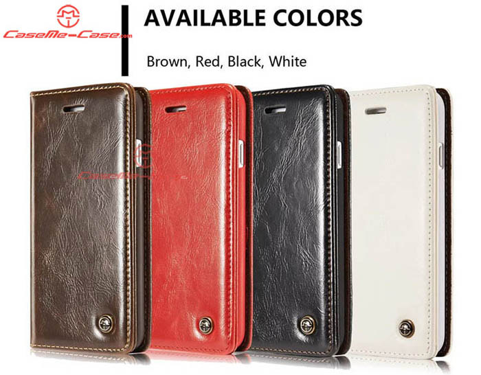 CaseMe iPhone 8 Wallet Magnetic Flip Stand Leather Case