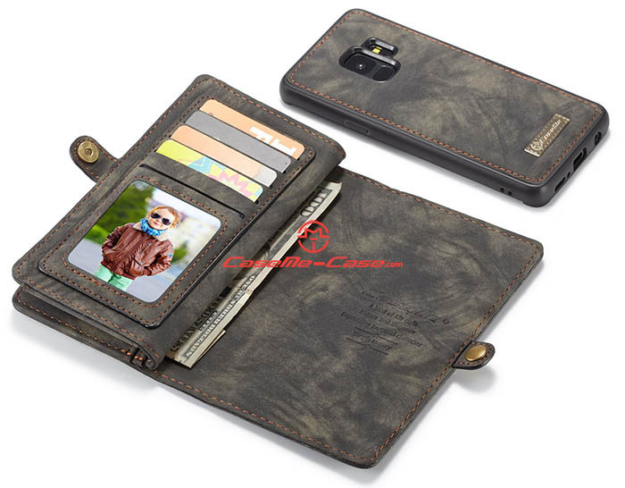 CaseMe Samsung Galaxy S9 Detachable Zipper Wallet 2 in 1 Folio Case