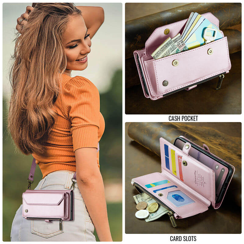 CaseMe Google Pixel 10A Wallet RFID Blocking Crossbody Phone Case