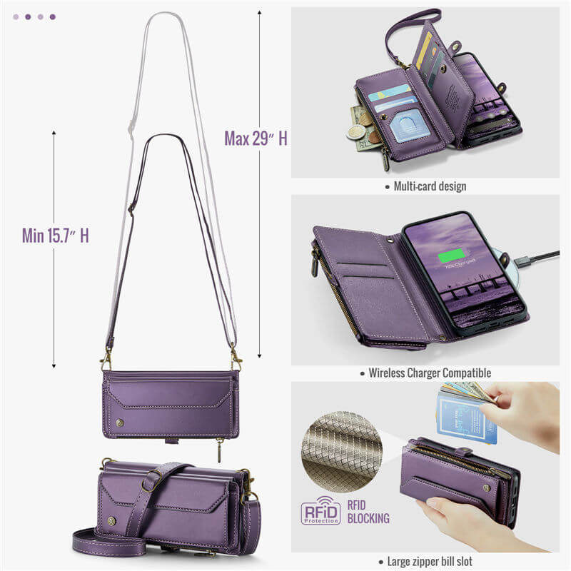 CaseMe Google Pixel 10A Wallet RFID Blocking Crossbody Phone Case