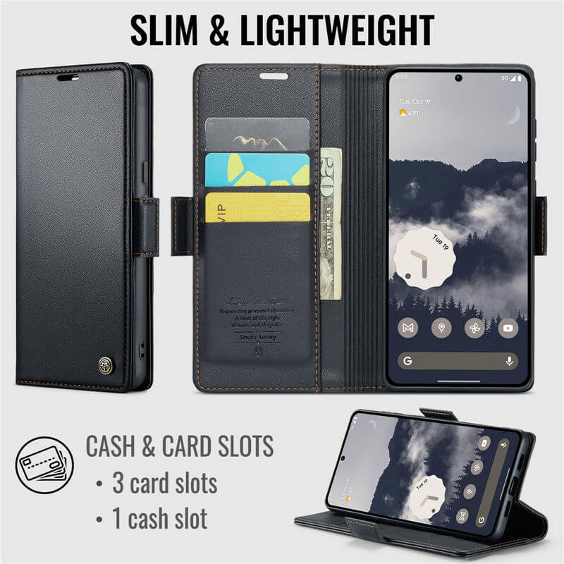 CaseMe Google Pixel 11/Pixel 11 Pro RFID Wallet Case
