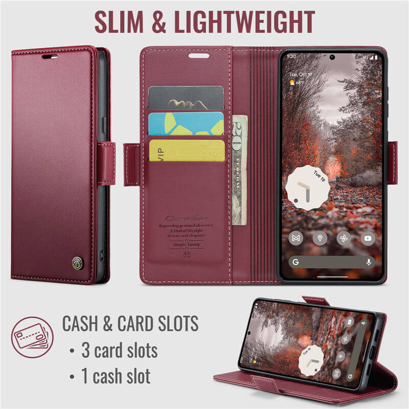 CaseMe Google Pixel 11/Pixel 11 Pro RFID Wallet Case