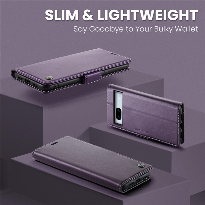 CaseMe Google Pixel 7A Wallet RFID Blocking Magnetic Buckle Case