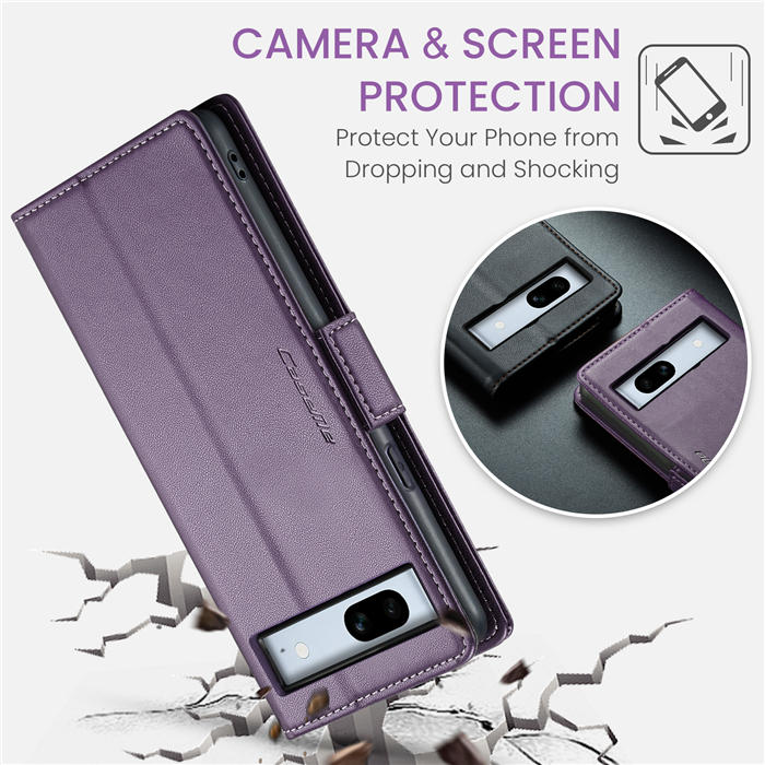CaseMe Google Pixel 7A Wallet RFID Blocking Magnetic Buckle Case