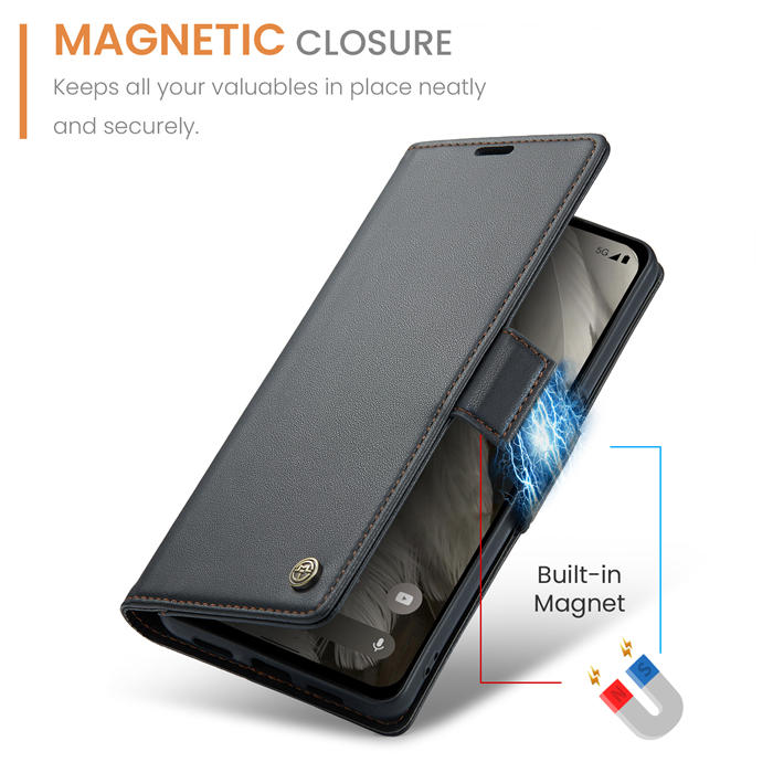 CaseMe Google Pixel 8 Wallet RFID Blocking Magnetic Buckle Case