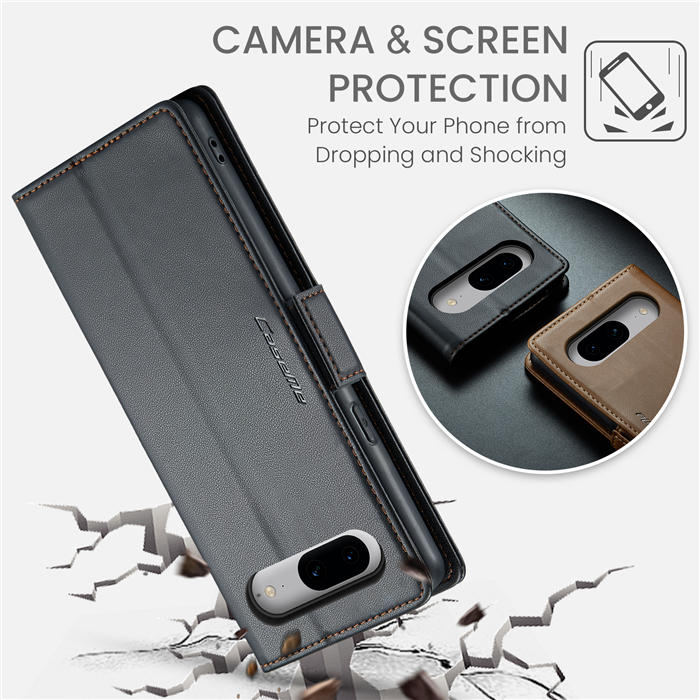 CaseMe Google Pixel 8 Wallet RFID Blocking Magnetic Buckle Case