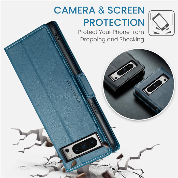 CaseMe Google Pixel 8 Pro Wallet RFID Blocking Magnetic Buckle Case