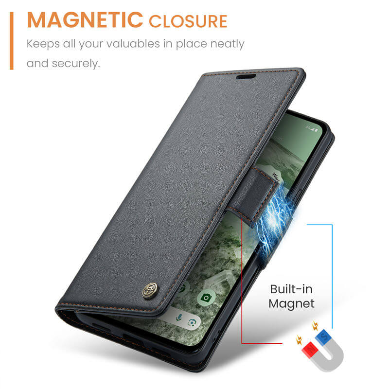 CaseMe Google Pixel 8A Wallet RFID Blocking Case